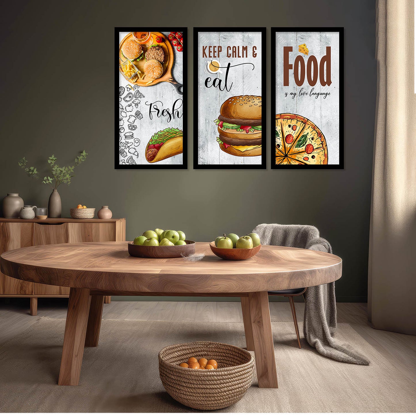 Quotes Wall Art Restaurant Décor Prints, Decorative Wall Prints For Kitchen