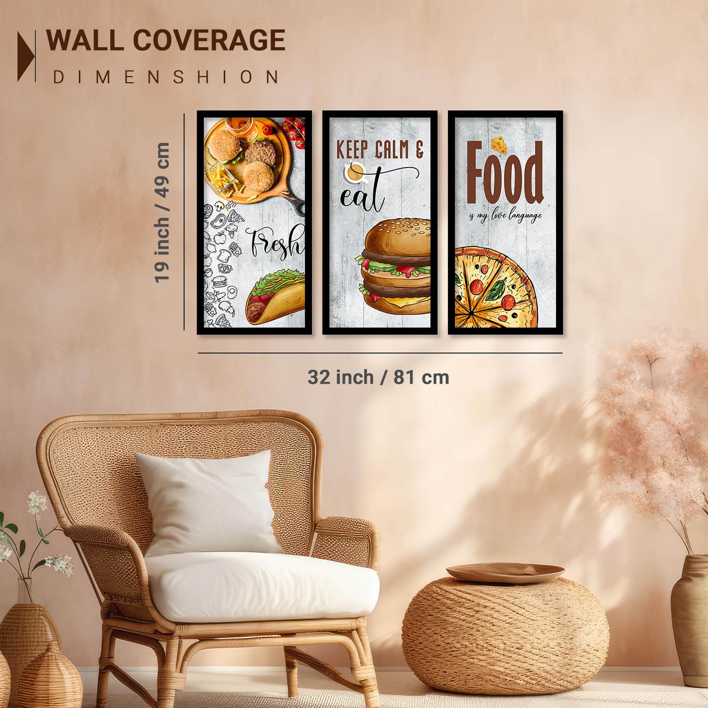 Quotes Wall Art Restaurant Décor Prints, Decorative Wall Prints For Kitchen