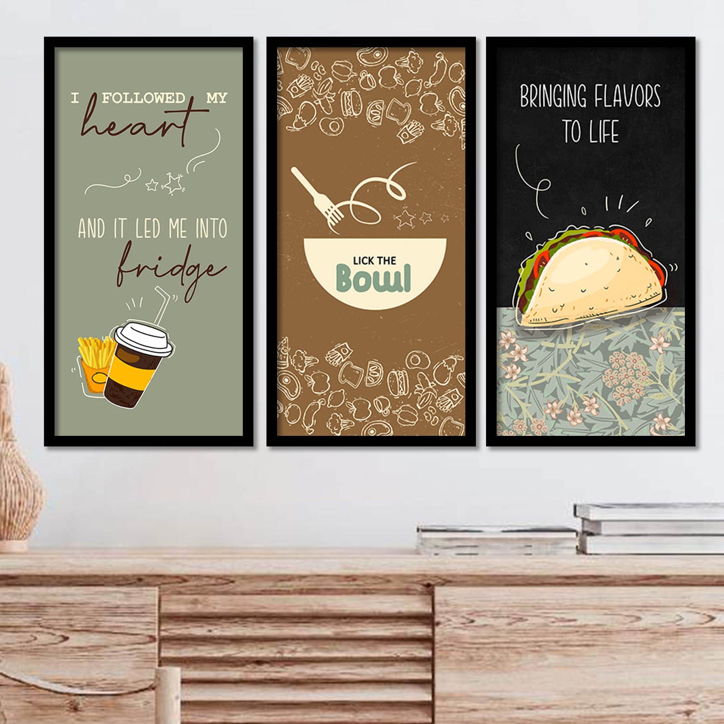 Quotes Wall Art Restaurant Décor Prints, Decorative Wall Prints For Kitchen