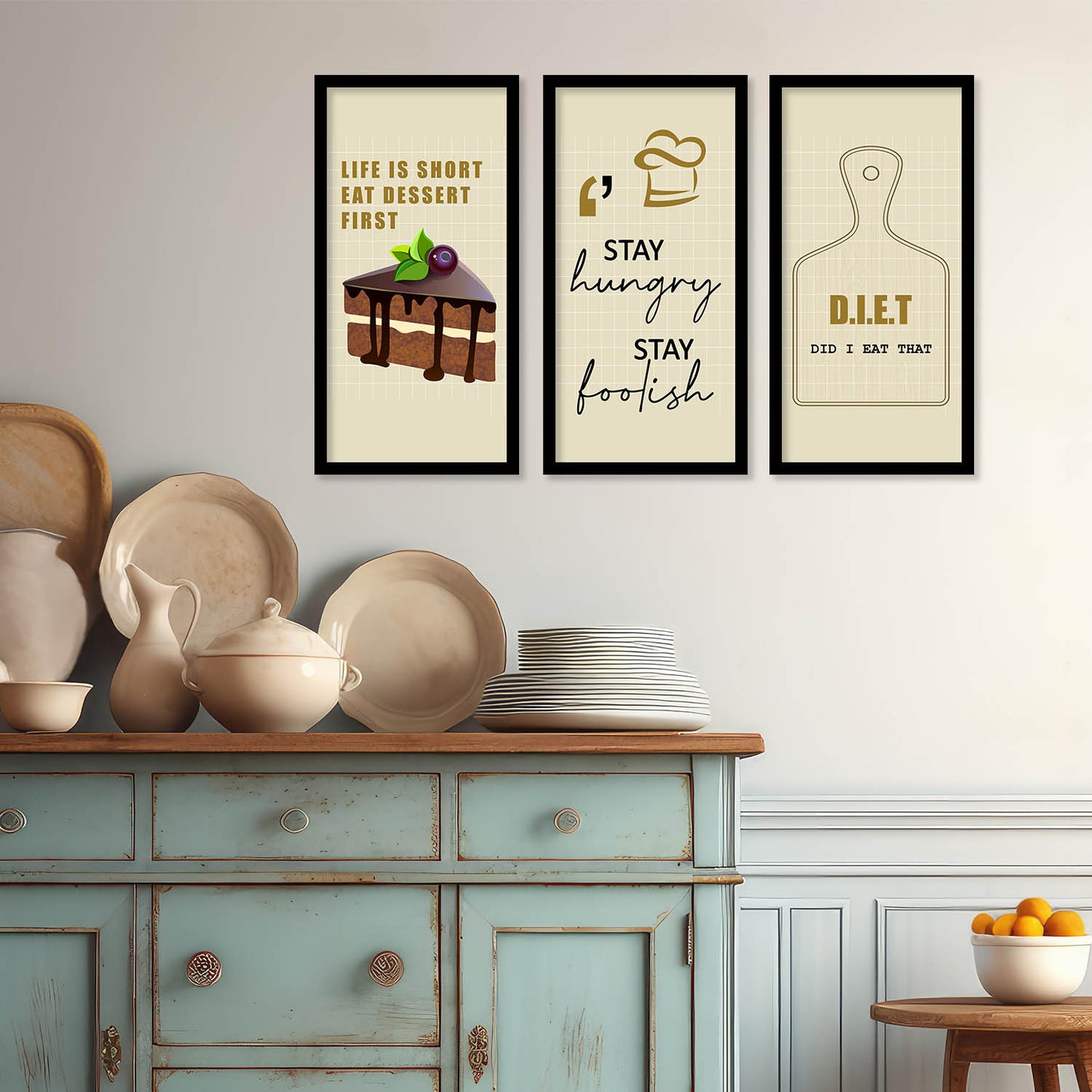 Quotes Wall Art Restaurant Décor Prints, Decorative Wall Prints For Kitchen