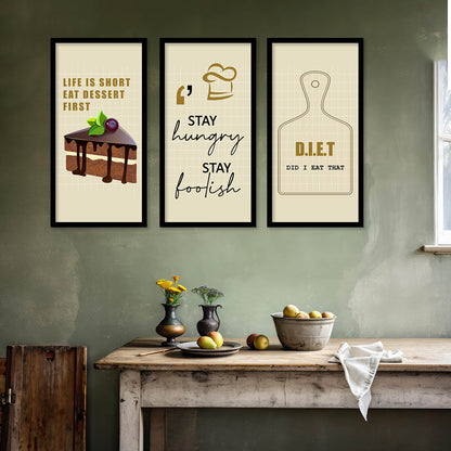 Quotes Wall Art Restaurant Décor Prints, Decorative Wall Prints For Kitchen