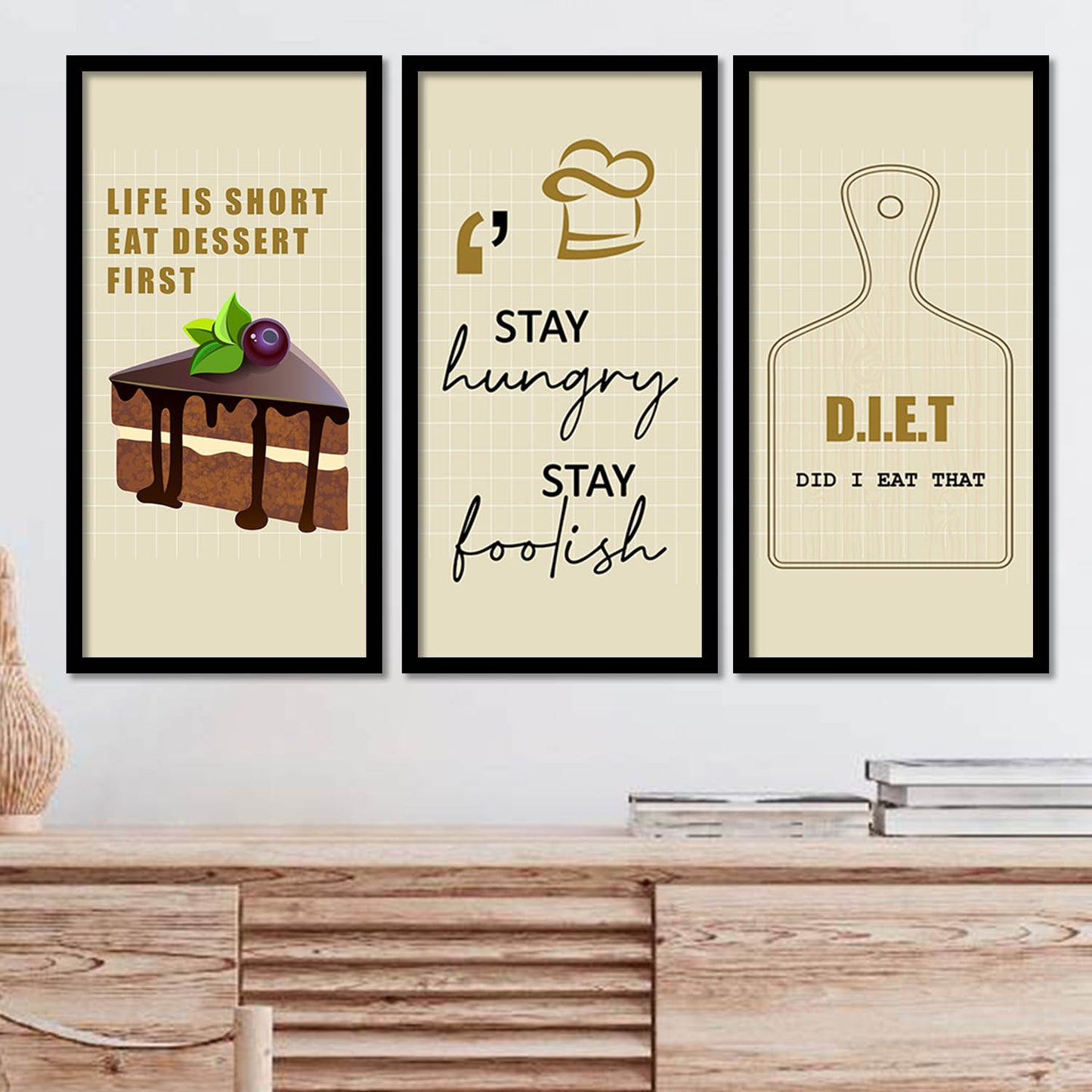 Quotes Wall Art Restaurant Décor Prints, Decorative Wall Prints For Kitchen