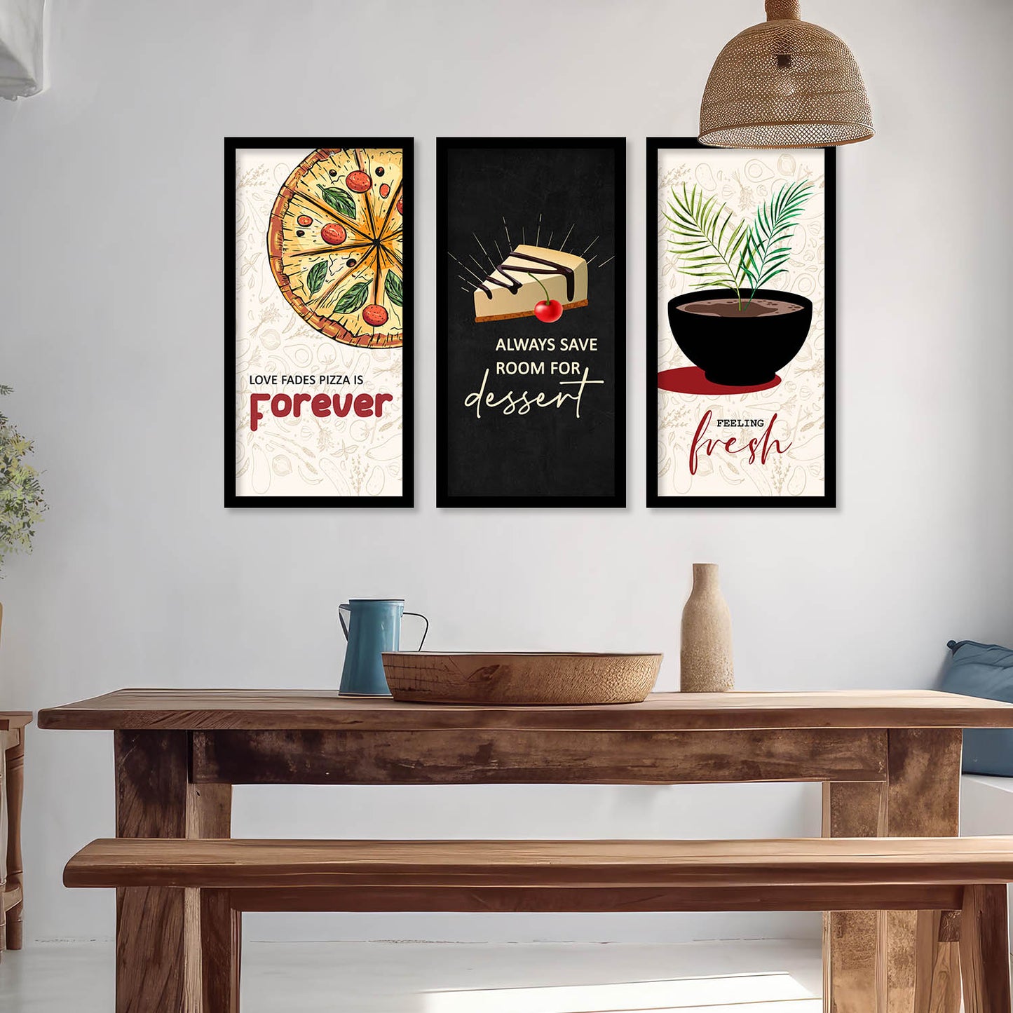 Quotes Wall Art Restaurant Décor Prints, Decorative Wall Prints For Kitchen