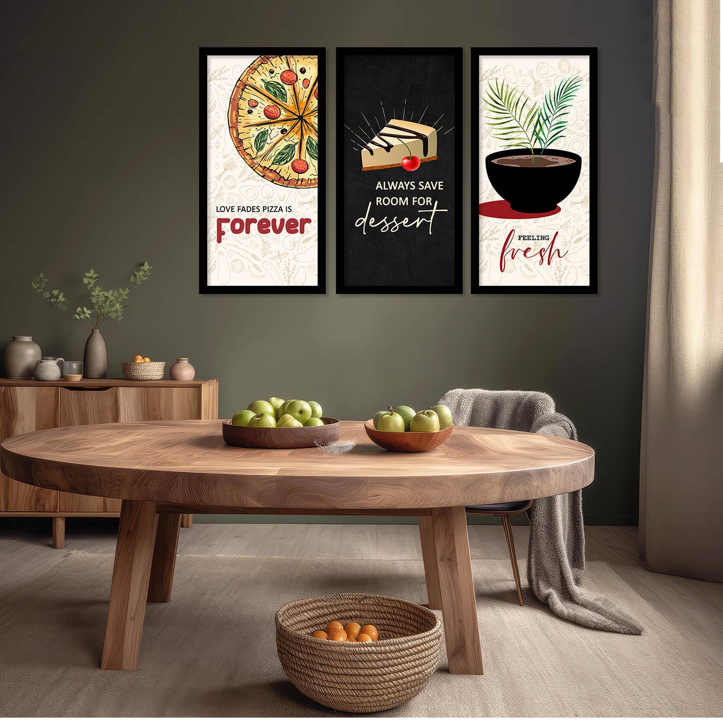 Quotes Wall Art Restaurant Décor Prints, Decorative Wall Prints For Kitchen