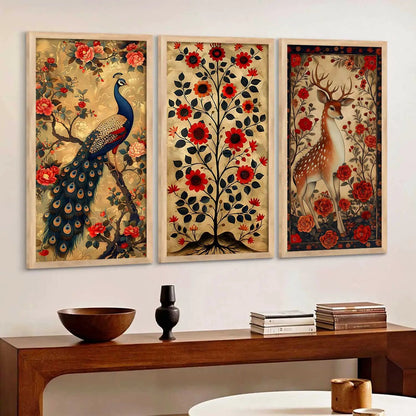 Madhubani Wall Art Framed Prints, Decorative Wall Art