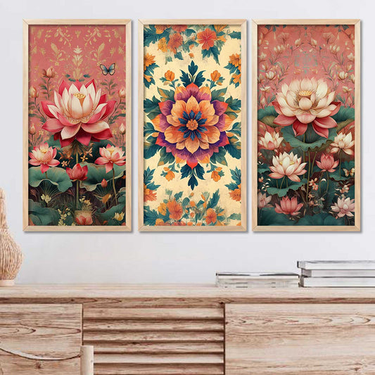 Floral  Wall Print For Living Room Wall Decor