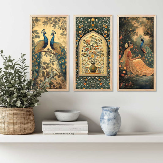 Madhubani  Wall Print For Living Room Wall Decor