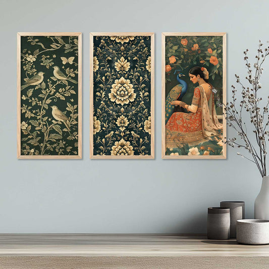 Madhubani Wall Print For Living Room Wall Decor