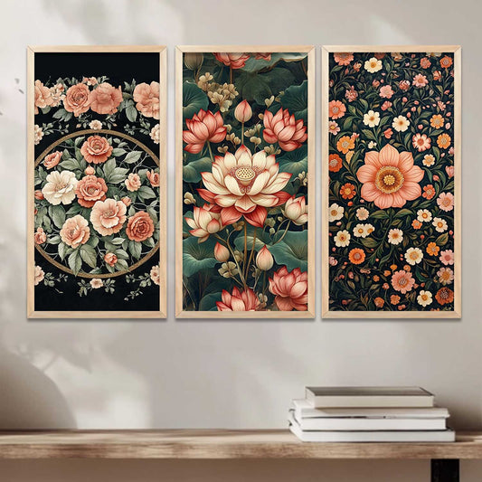 Floral Wall Print For Living Room Wall Decor
