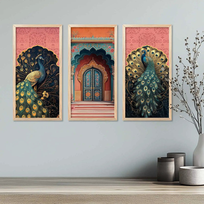 Madhubani Wall Print For Living Room Wall Decor