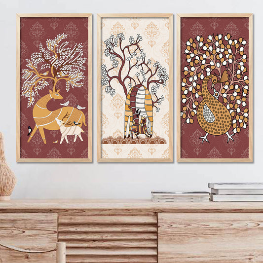 Gond Wall Art Framed Prints, Decorative Wall Art