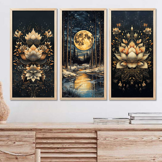 Floral Wall Print For Living Room Wall Decor