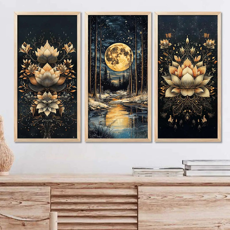 Floral Wall Print For Living Room Wall Decor