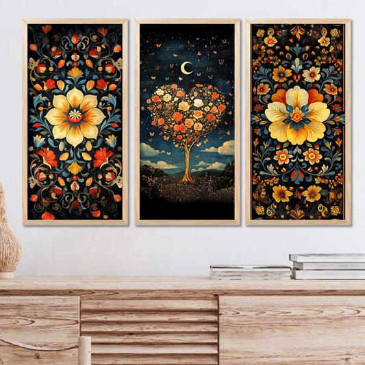 Floral Wall Print For Living Room Wall Decor