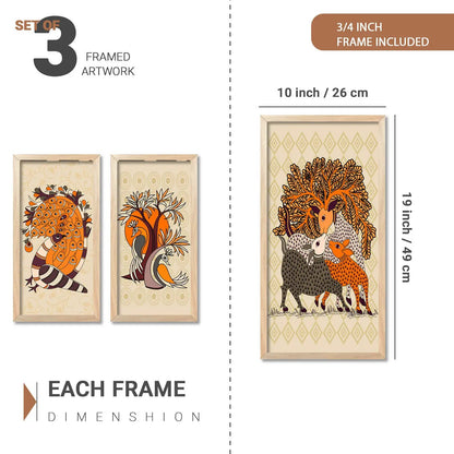 Gond Wall Art Framed Prints, Decorative Wall Art