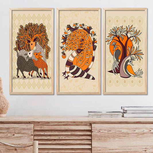 Gond Wall Art Framed Prints, Decorative Wall Art