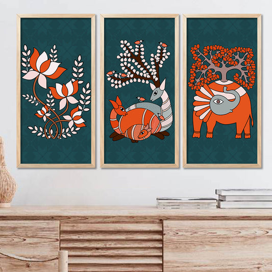 Gond Wall Art Framed Prints, Decorative Wall Art