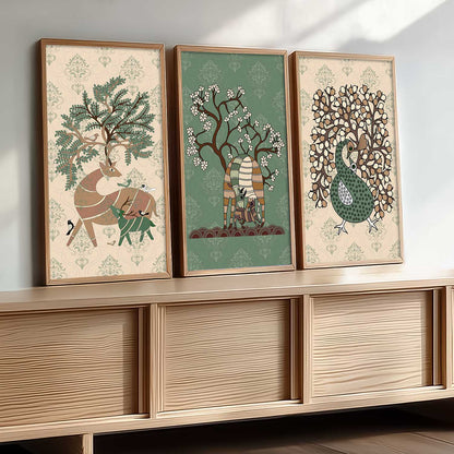 Gond Wall Art Framed Prints, Decorative Wall Art