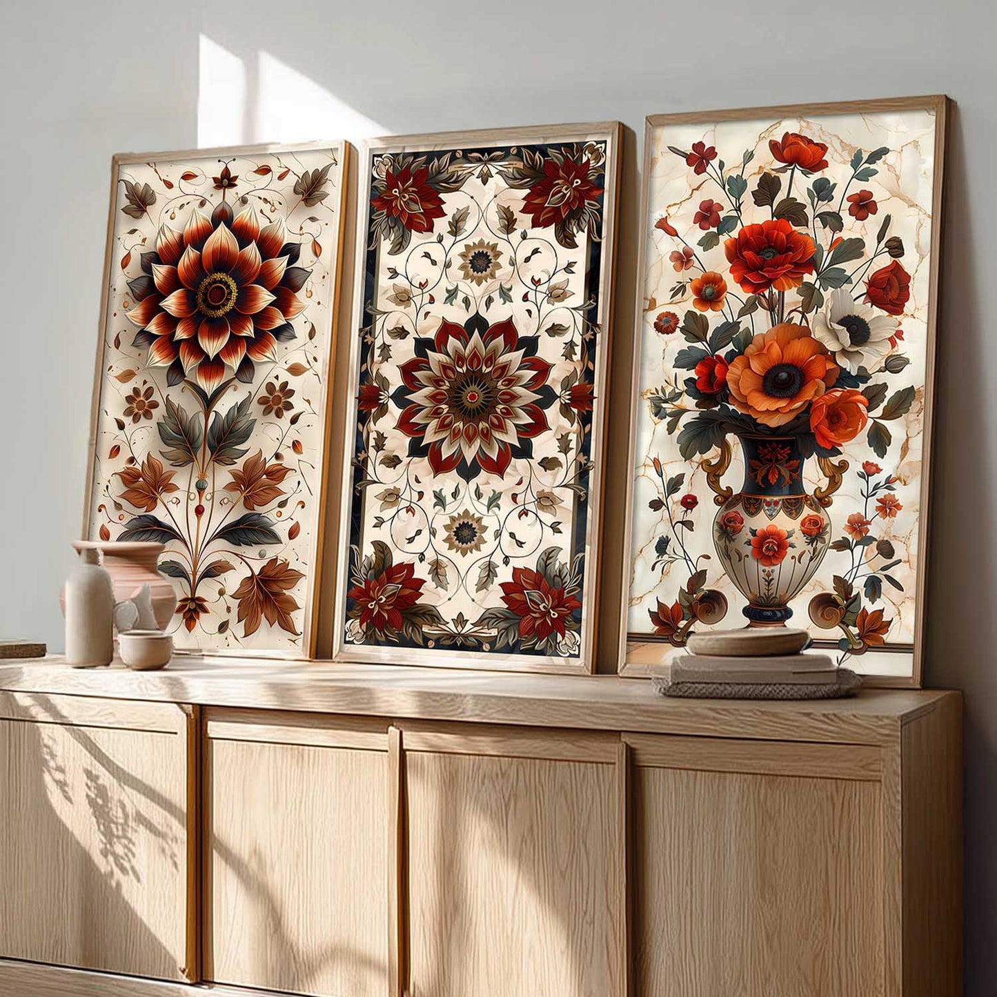 Madhubani Wall Art Framed Prints, Decorative Wall Art