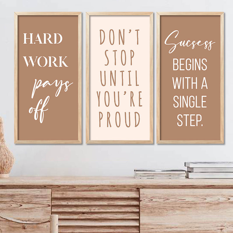 Motivational Wall Art Framed Prints, Decorative Wall Art by Kotart