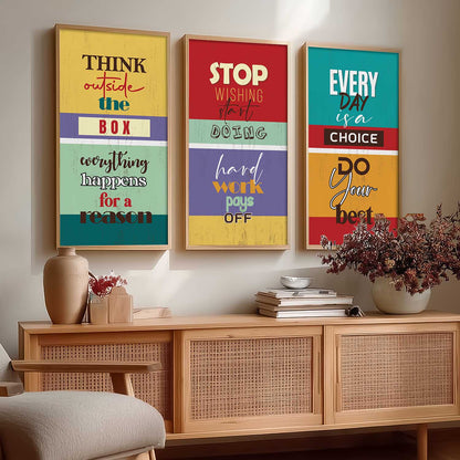 Motivational  Wall Art Framed Prints, Decorative Wall Art