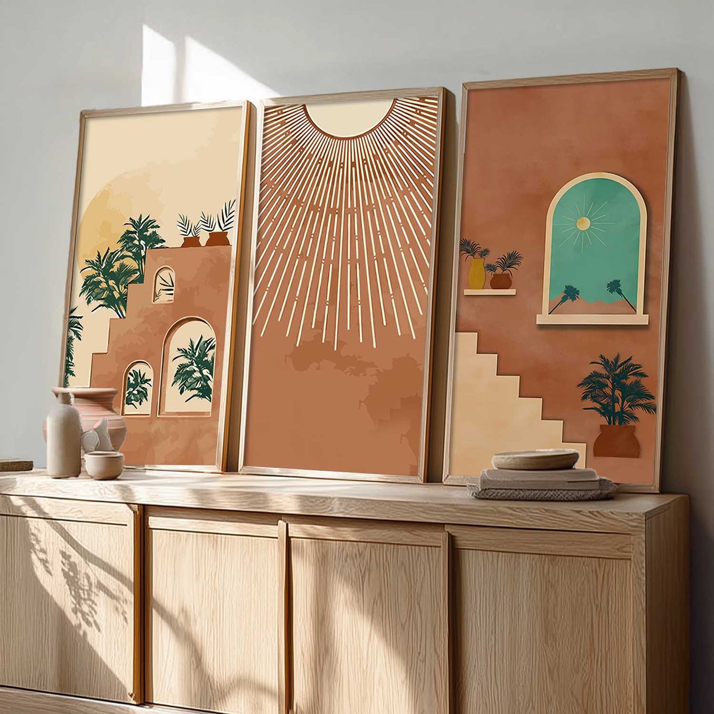 Boho Wall Art Home Decor Living Room , Decorative Wall Prints