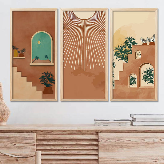 Boho Wall Art Home Decor Living Room , Decorative Wall Prints