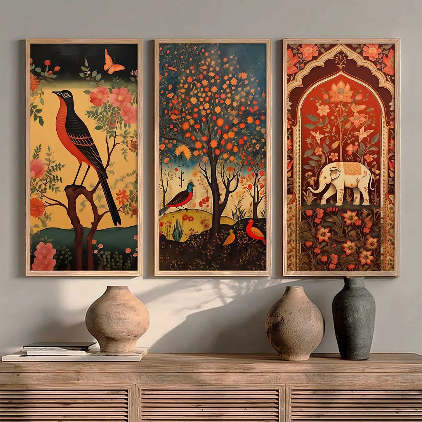 Madhubani Wall Art Home Decor Living Room , Decorative Wall Prints