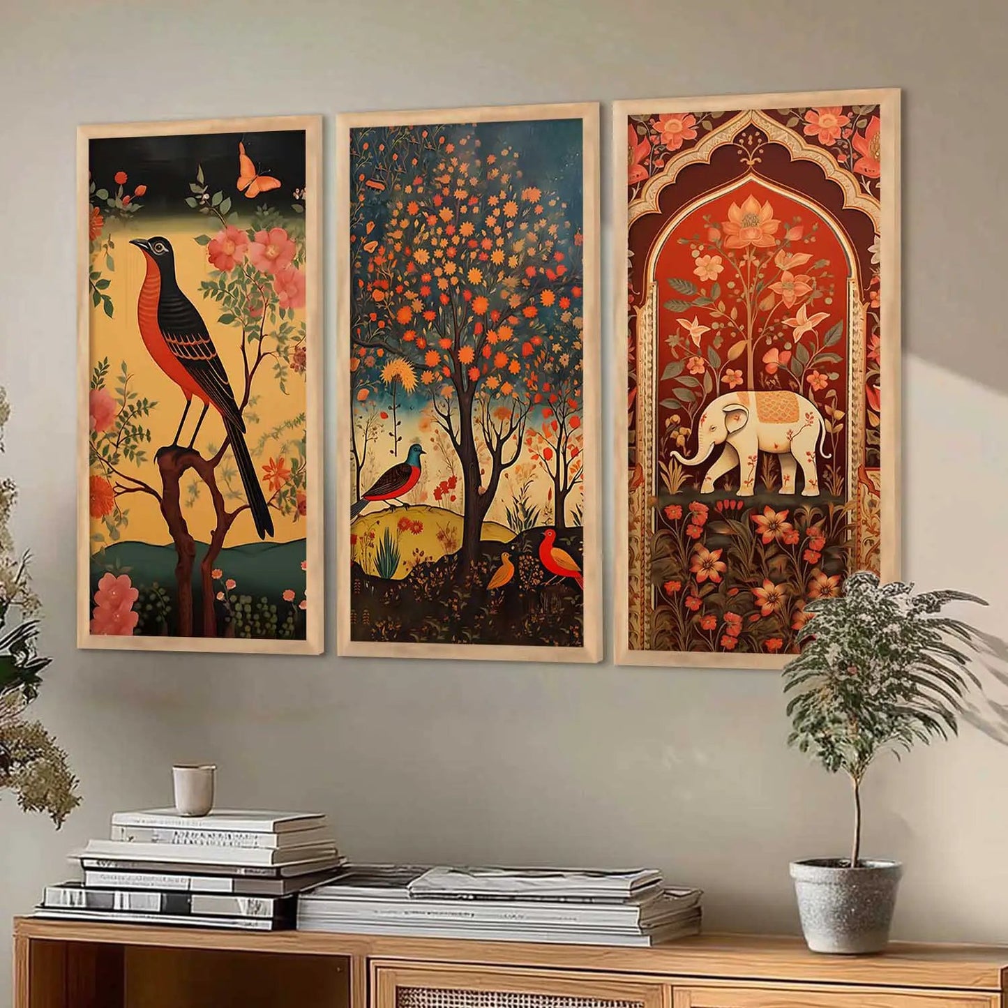 Madhubani Wall Art Home Decor Living Room , Decorative Wall Prints
