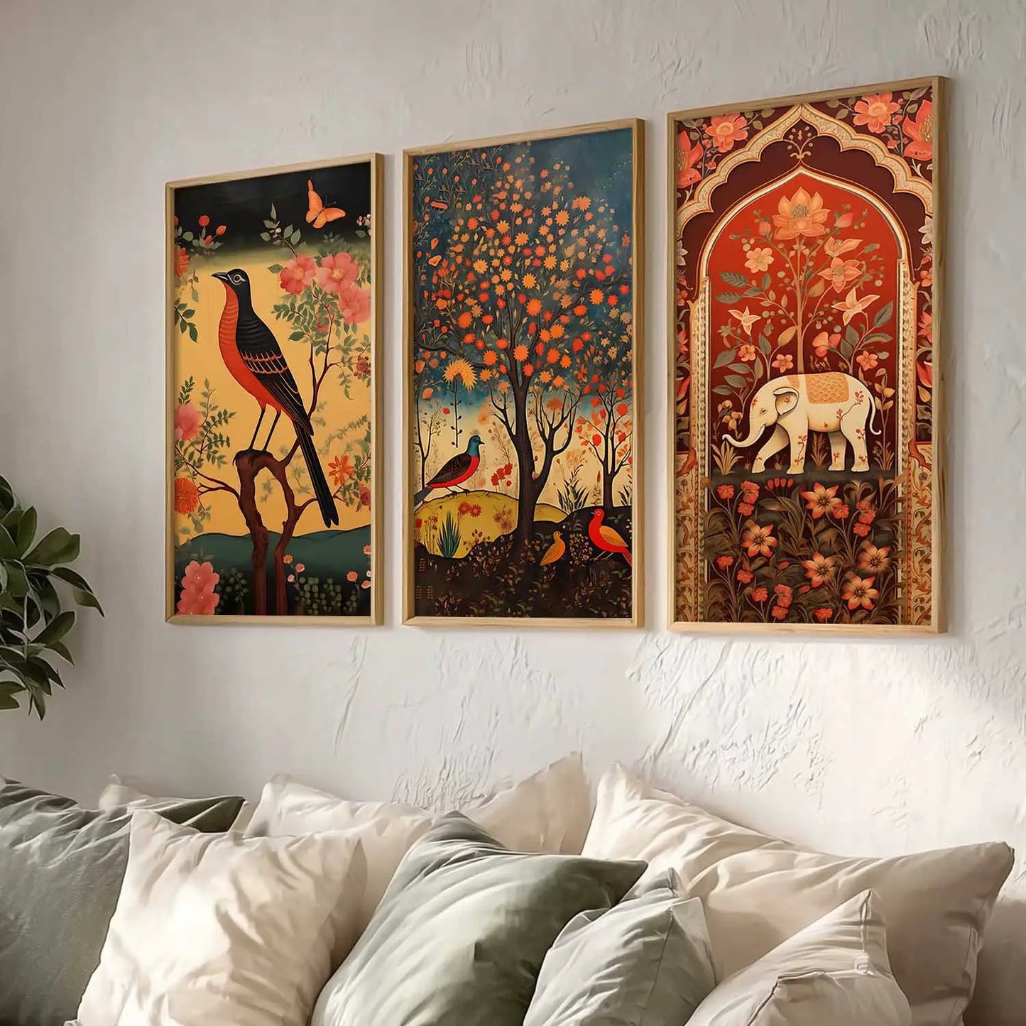 Madhubani Wall Art Home Decor Living Room , Decorative Wall Prints