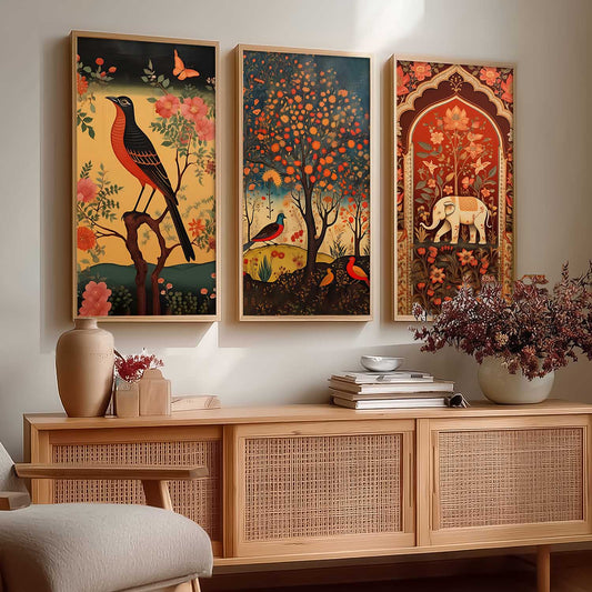 Madhubani Wall Art Home Decor Living Room , Decorative Wall Prints