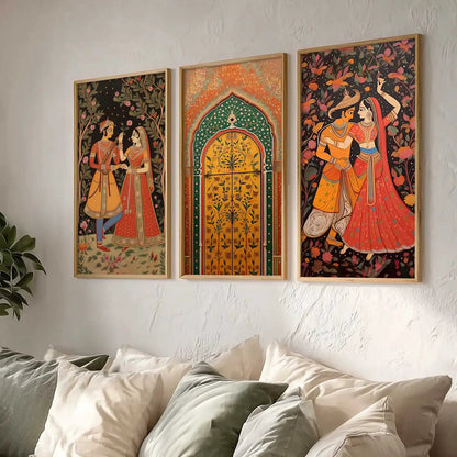 Madhubani Wall Art Home Decor Living Room , Decorative Wall Prints