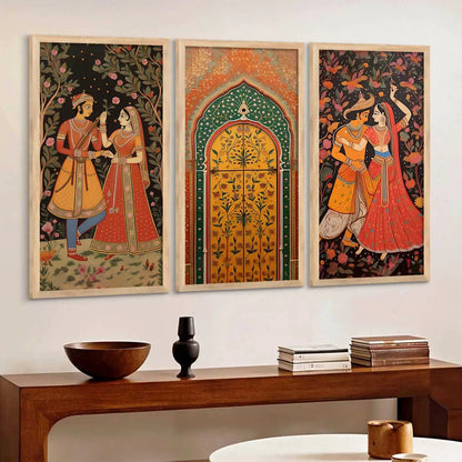 Madhubani Wall Art Home Decor Living Room , Decorative Wall Prints