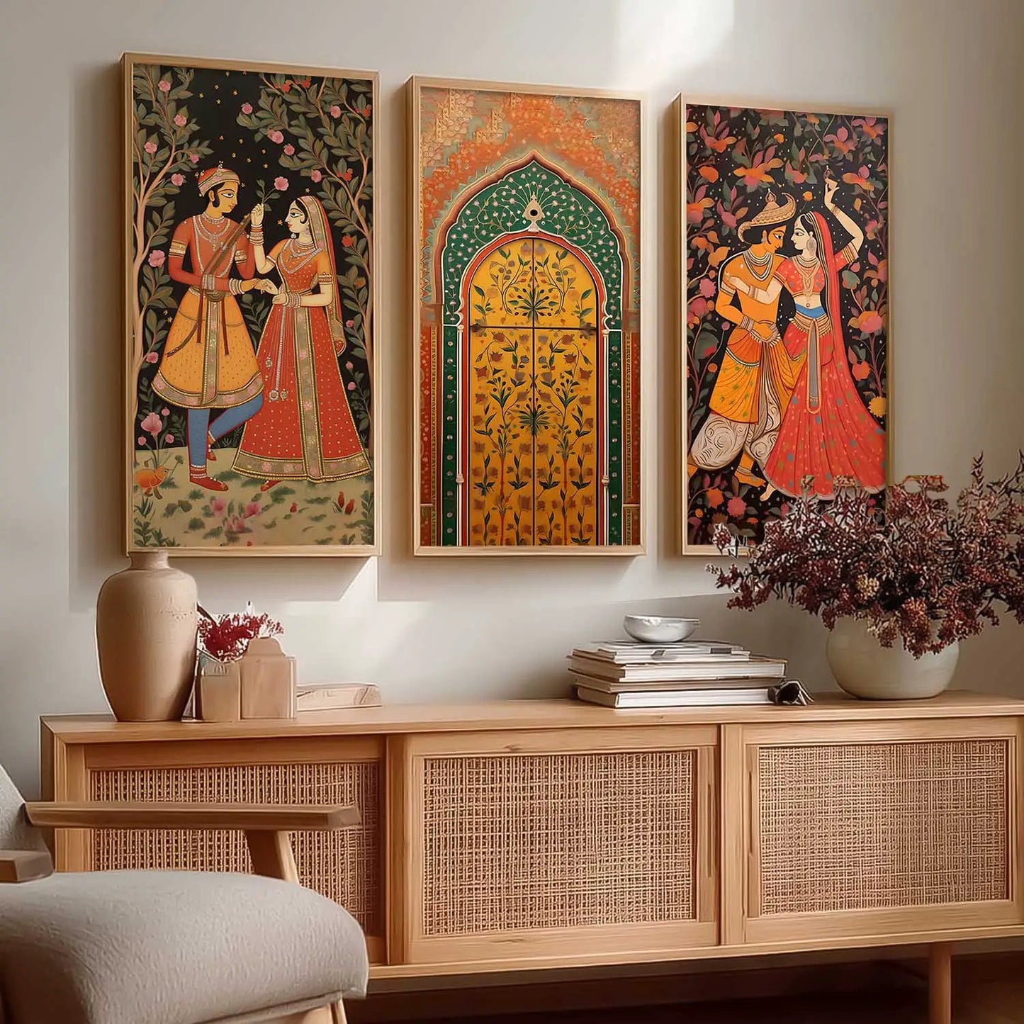 Madhubani Wall Art Home Decor Living Room , Decorative Wall Prints