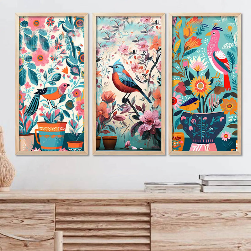 Floral Wall Art Home Decor Living Room , Decorative Wall Prints