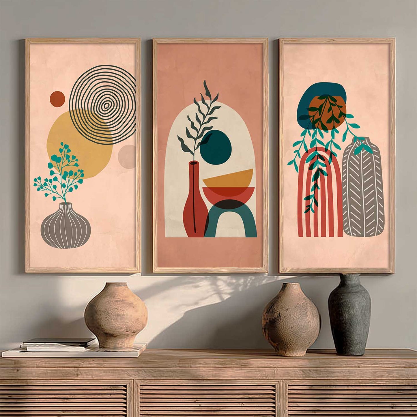 Boho Wall Art Home Decor Living Room , Decorative Wall Prints