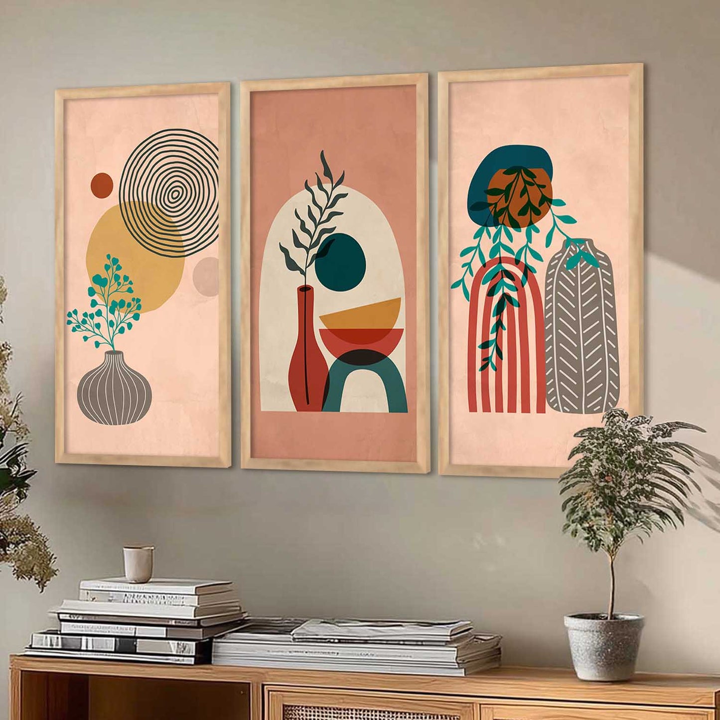 Boho Wall Art Home Decor Living Room , Decorative Wall Prints