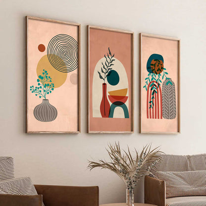 Boho Wall Art Home Decor Living Room , Decorative Wall Prints