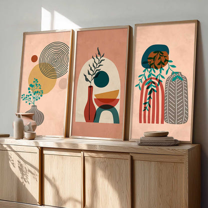 Boho Wall Art Home Decor Living Room , Decorative Wall Prints