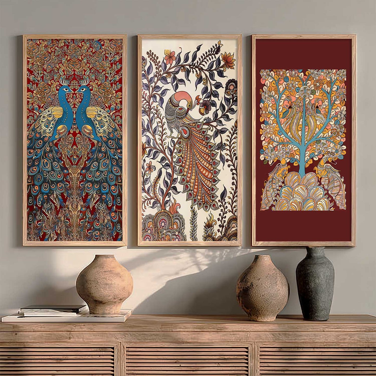 Madhubani Wall Art Home Decor Living Room , Decorative Wall Prints