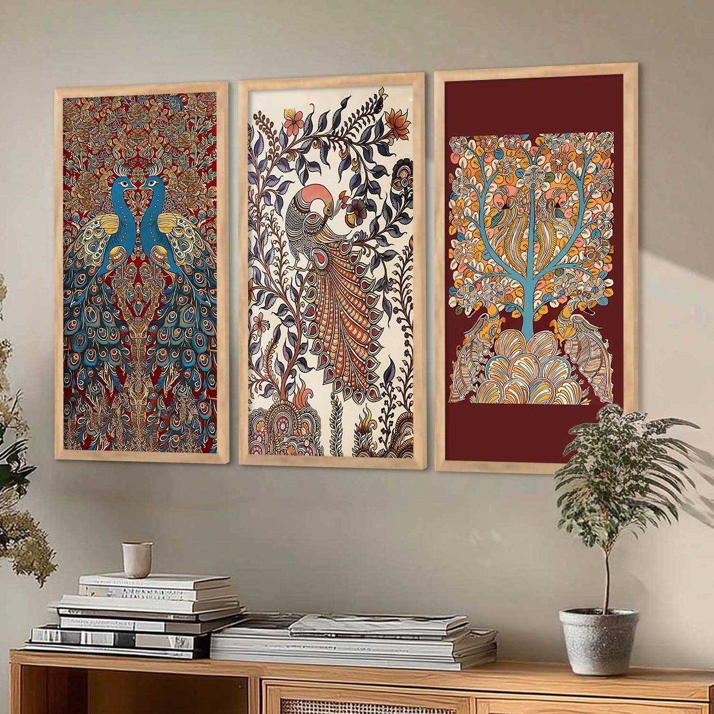 Madhubani Wall Art Home Decor Living Room , Decorative Wall Prints