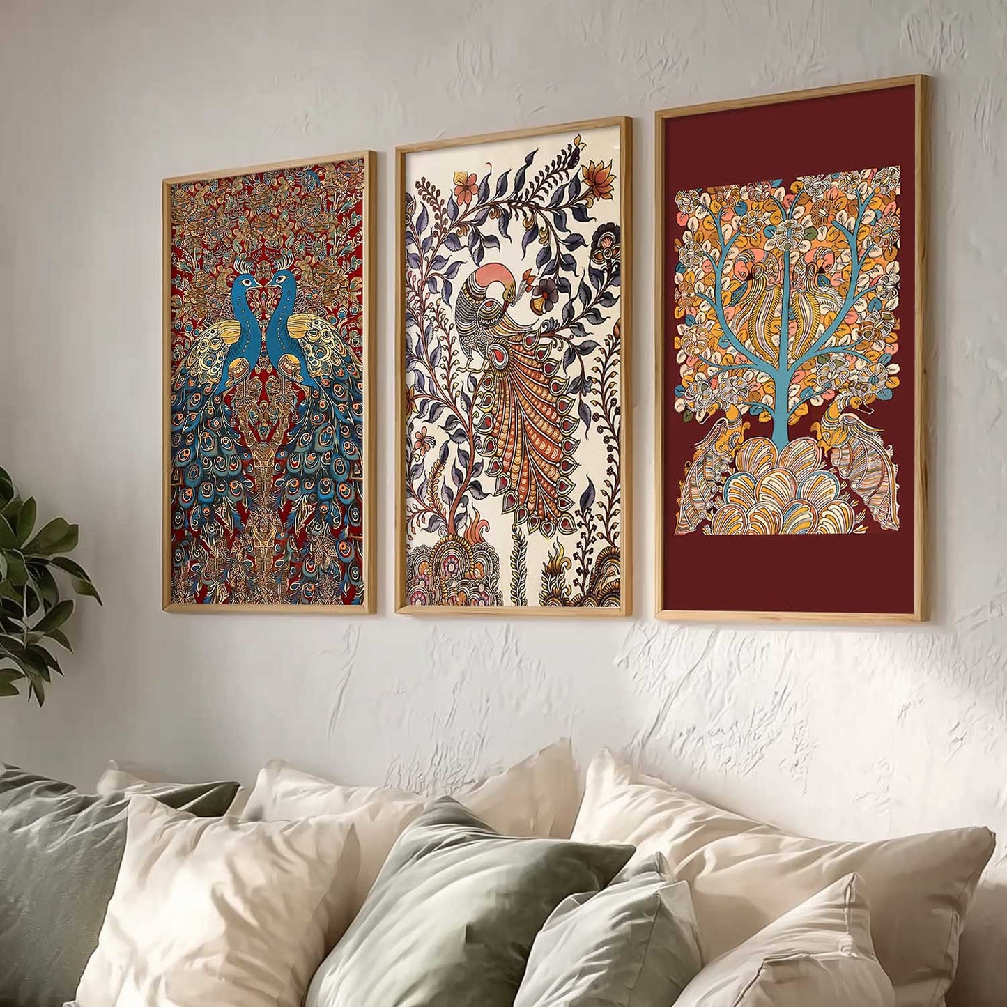 Madhubani Wall Art Home Decor Living Room , Decorative Wall Prints