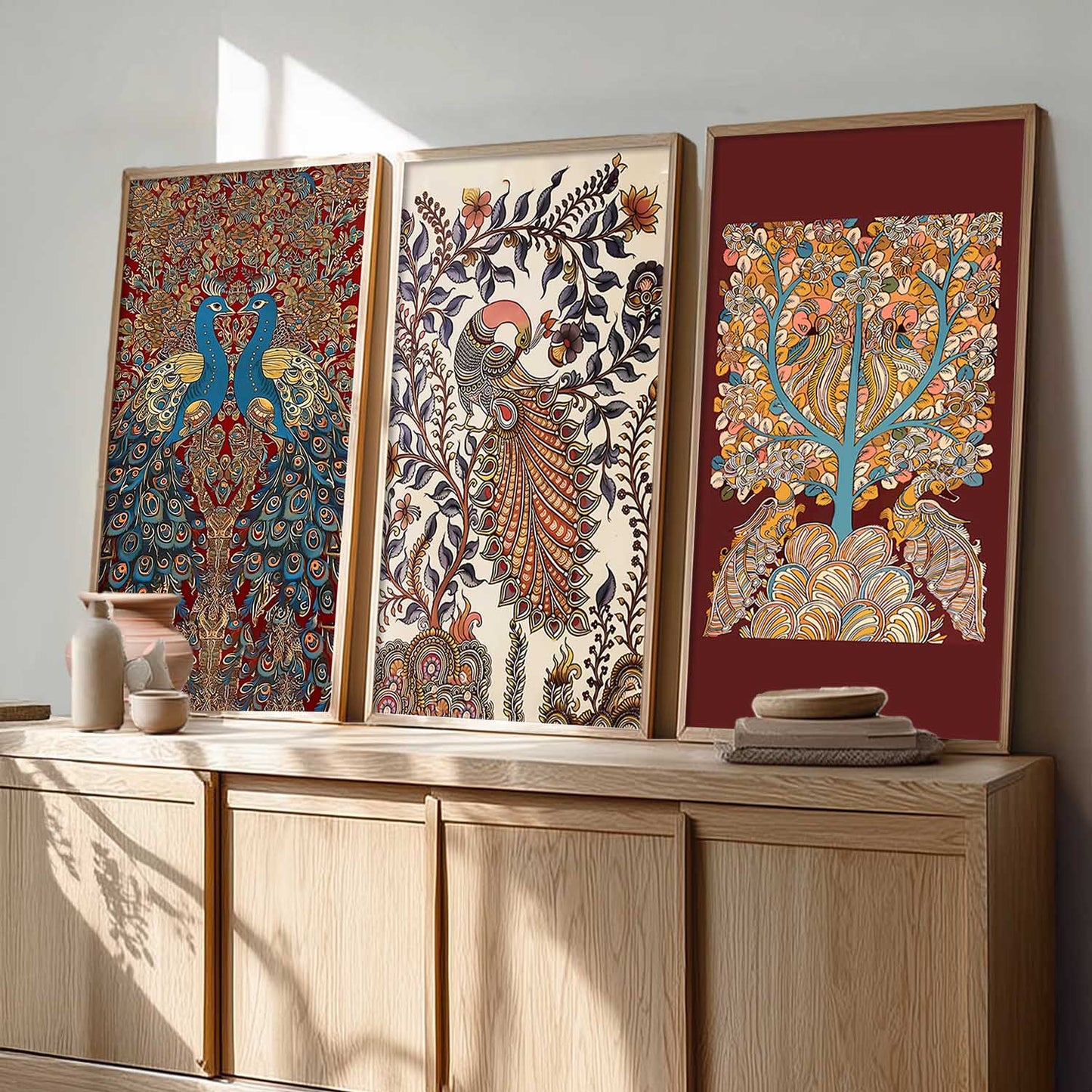 Madhubani Wall Art Home Decor Living Room , Decorative Wall Prints