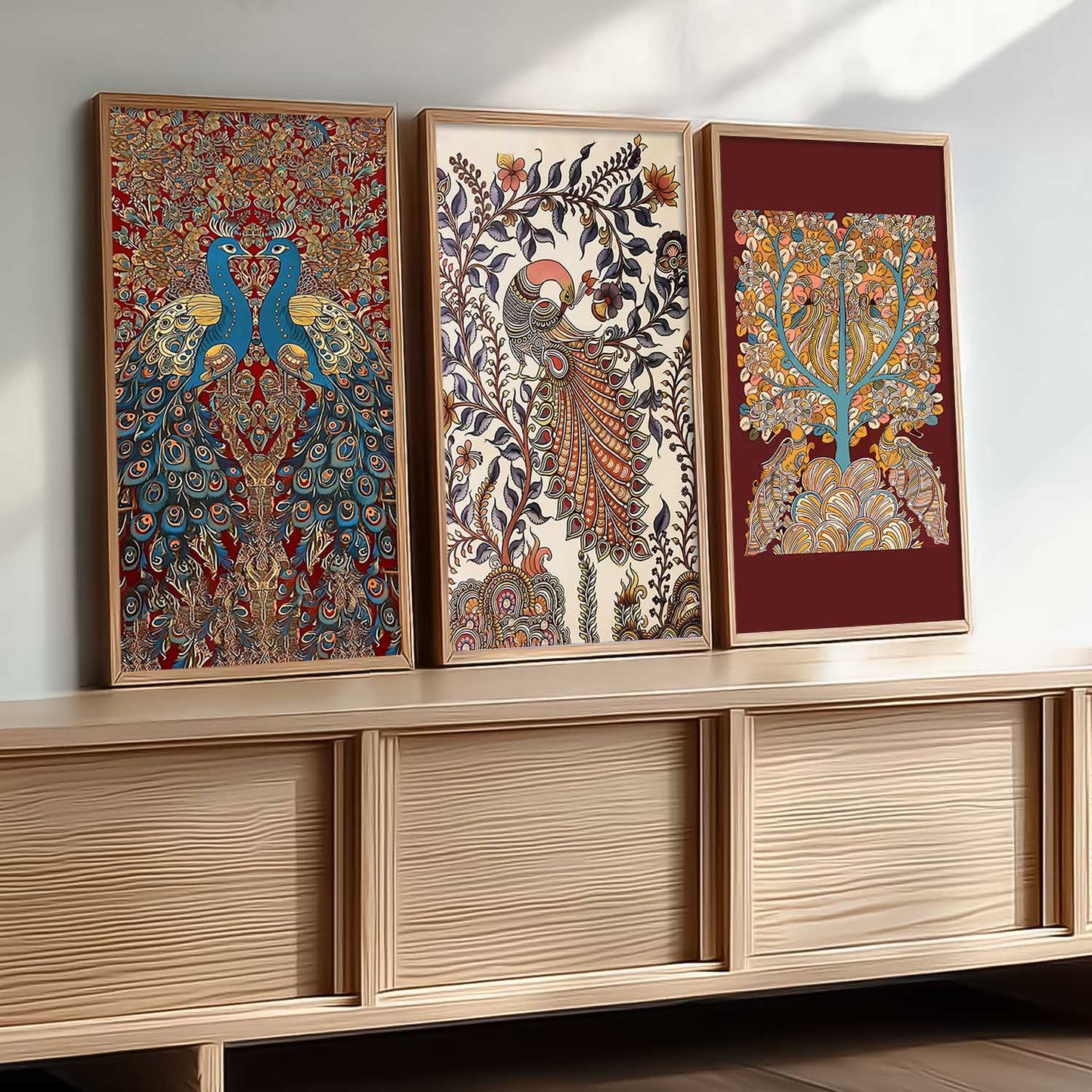 Madhubani Wall Art Home Decor Living Room , Decorative Wall Prints