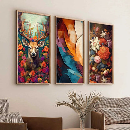 Floral Wall Art Home Decor Living Room , Decorative Wall Prints