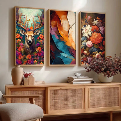 Floral Wall Art Home Decor Living Room , Decorative Wall Prints