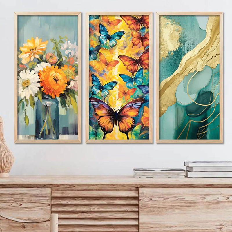 Floral Wall Art Home Decor Living Room , Decorative Wall Prints