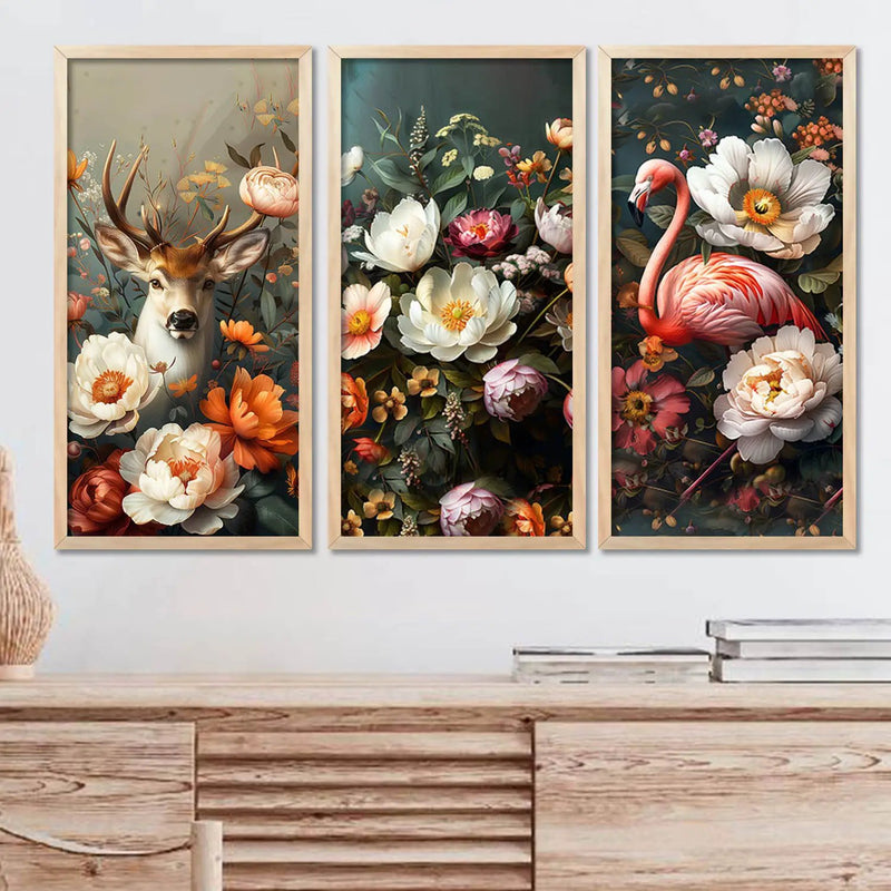 Floral Wall Art Home Decor Living Room , Decorative Wall Prints