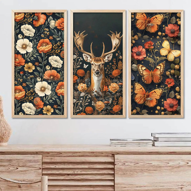 Floral Wall Art Home Decor Living Room , Decorative Wall Prints