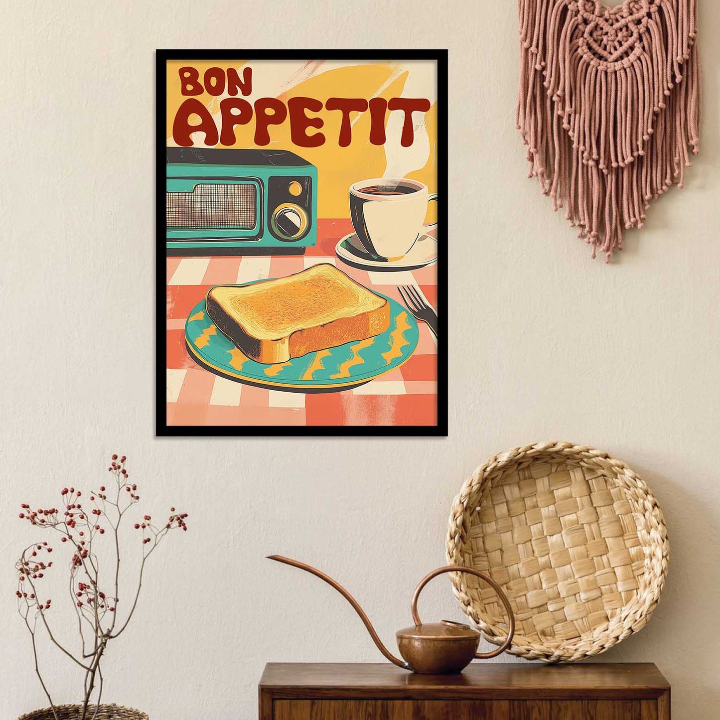 Restaurant  Theme Wall Posters with Frame